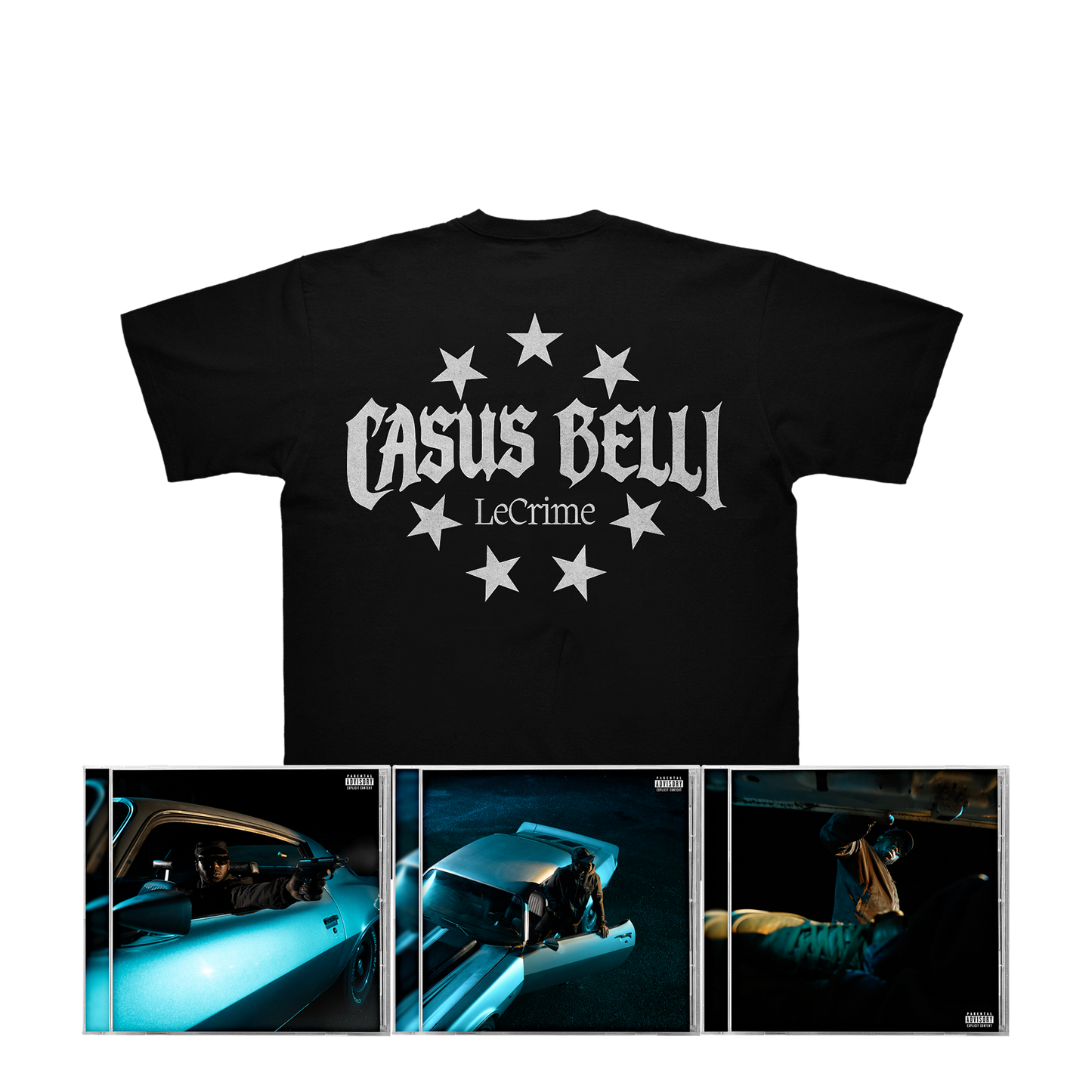 Tee-shirt CASUS BELLI + pack 3 CDs (standard, collector, deluxe)